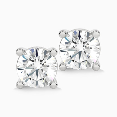 1.41 CT Brilliant Lab Grown Diamond Stud Earrings in 18K Gold - SAE05087