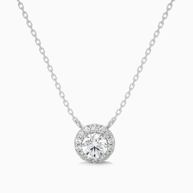 0.62 CT Brilliant Lab Grown Diamond Pendant in 18K Gold - SAP05083