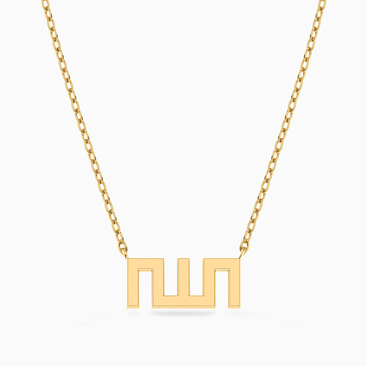 18K Gold Pendant Necklace