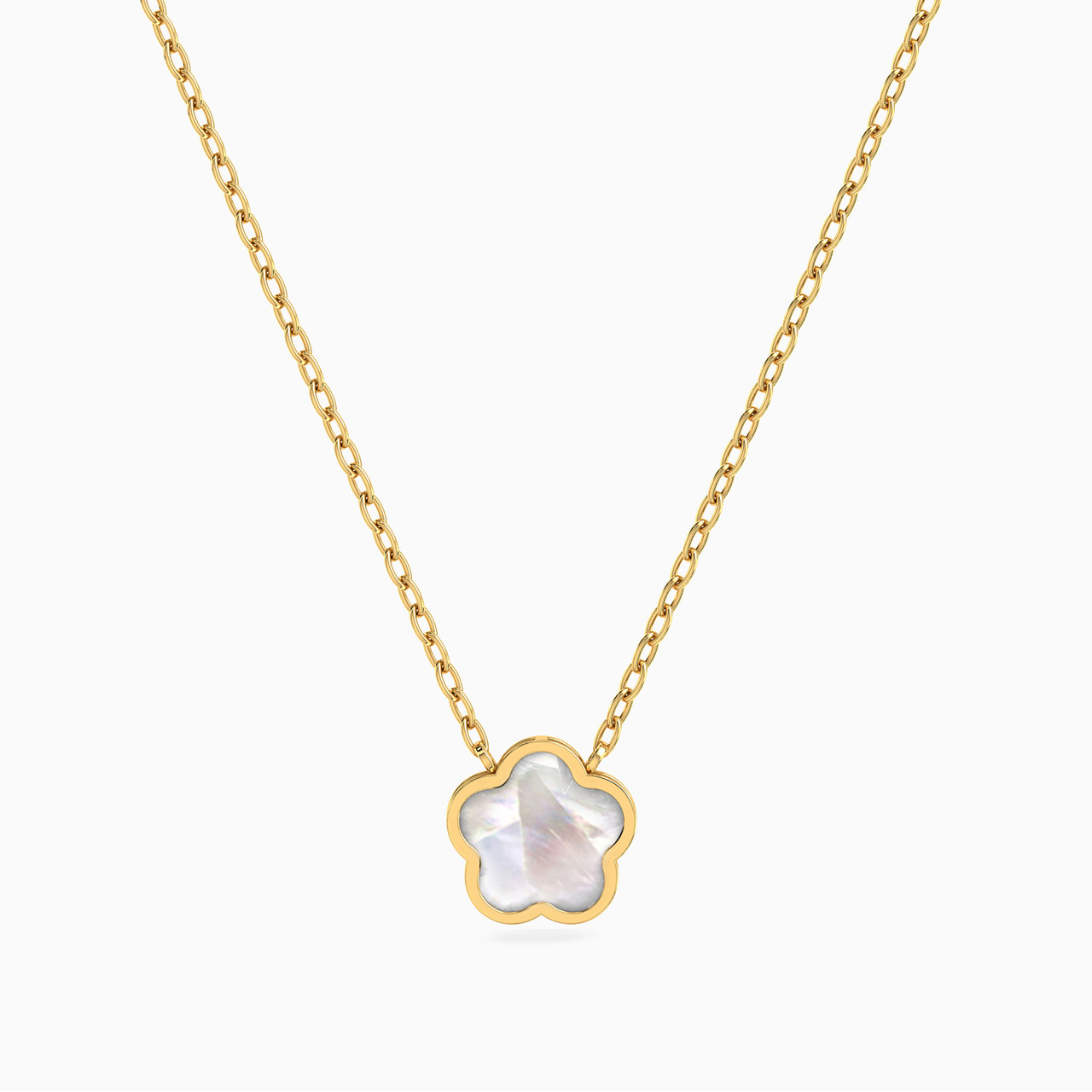 Kids 18K Gold Pearls Pendant Necklace