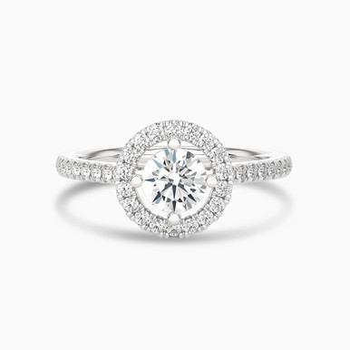 0.77 CT Brilliant Lab Grown Diamond Statement Ring in 18K Gold - AJR35512