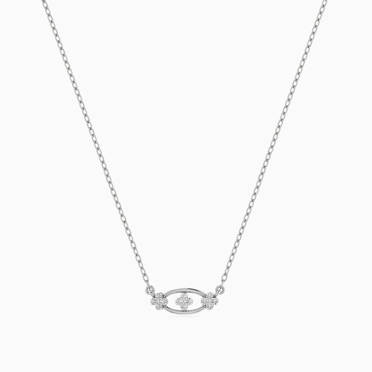 18K Gold Diamond Pendant Necklace