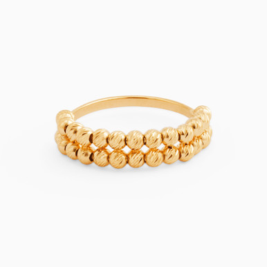 Beaded Ring in 21K Gold - 12002020014