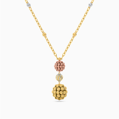 Beaded Necklace in 21K Gold - 22005020006