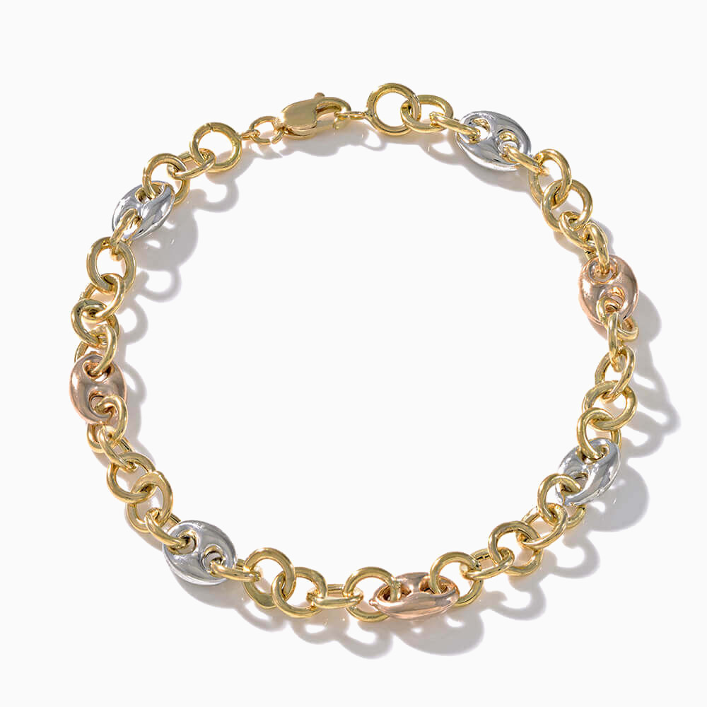 18K Gold Chain Bracelet