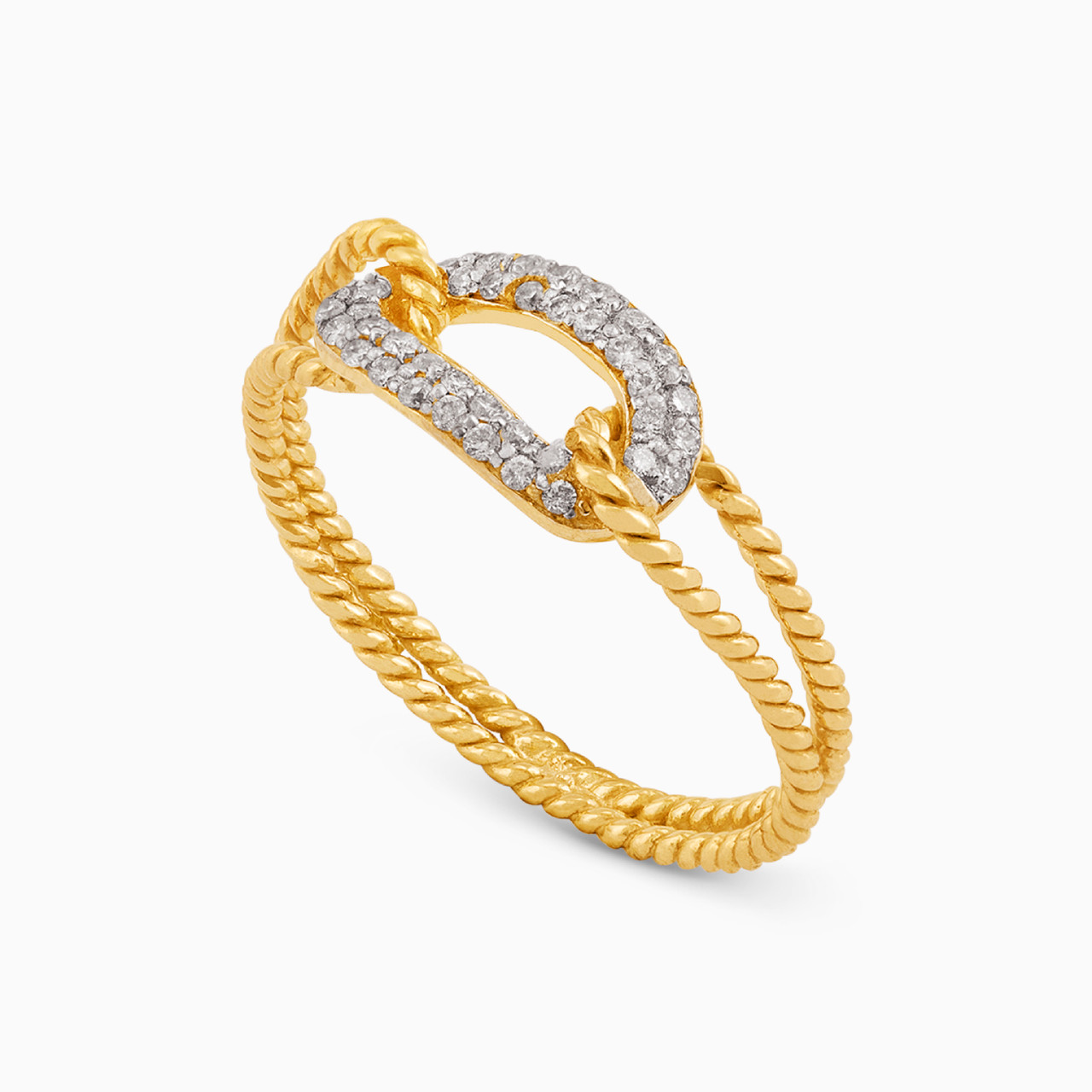 18K Gold Diamond Statement Ring