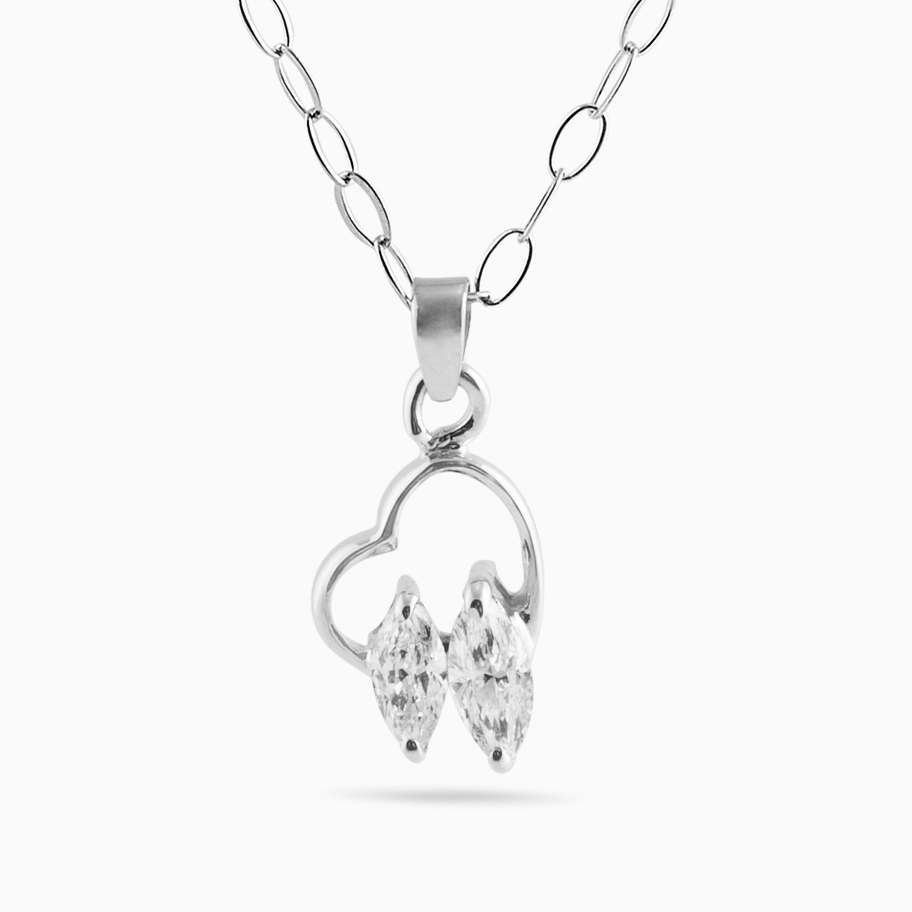 Kids 18K Gold Diamond Pendant Necklace