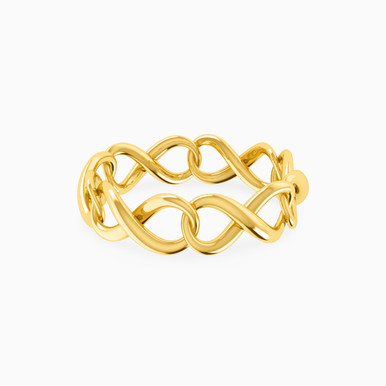 infinity Ring in 18K Gold - 21048110085