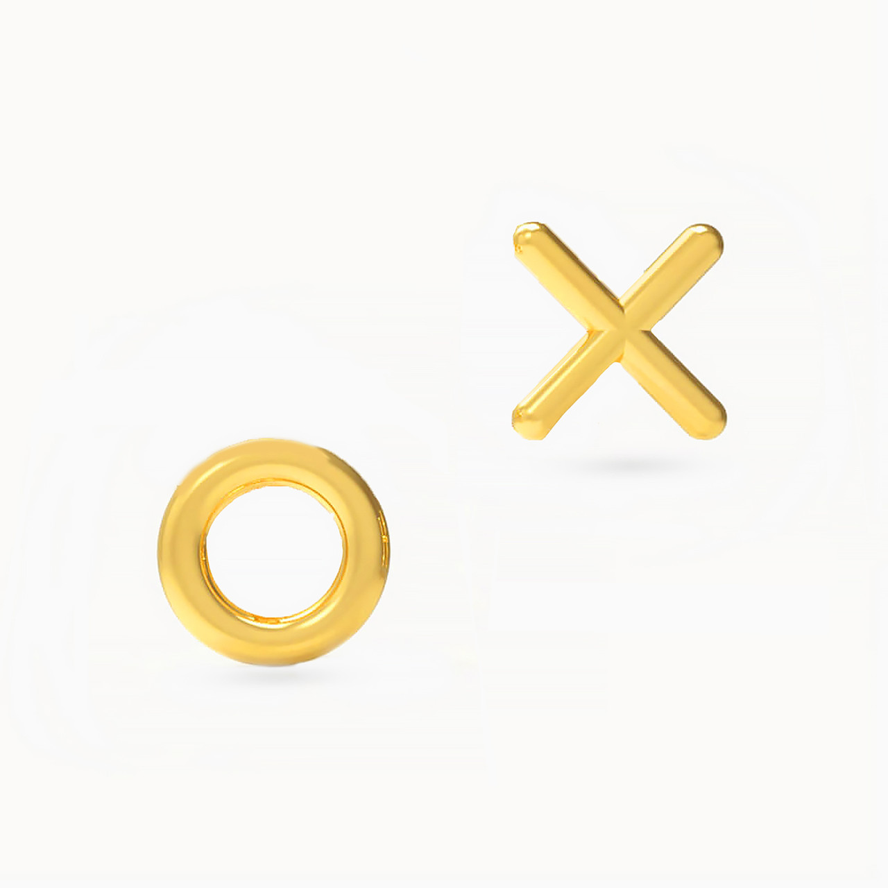 18K Gold Stud Earrings