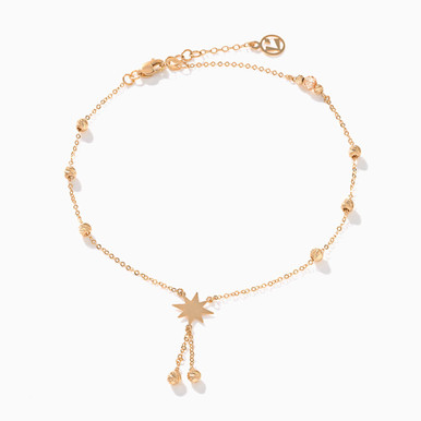 Star Chain Anklet in 21K Gold - 22036140063