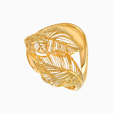 Leaf Ring in 21K Gold - 22002110901