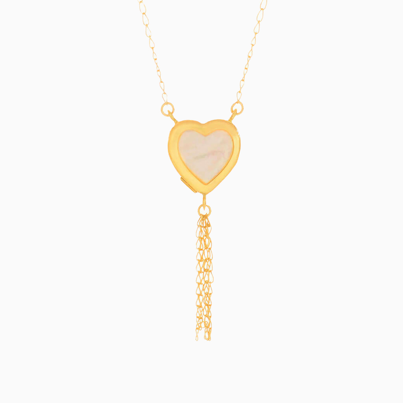 18K Gold Pearls Pendant Necklace