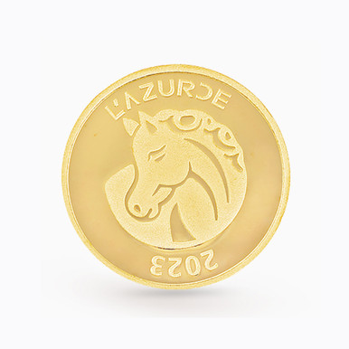 8g Horse Design Gold Coin in 24K Gold - 27094680005