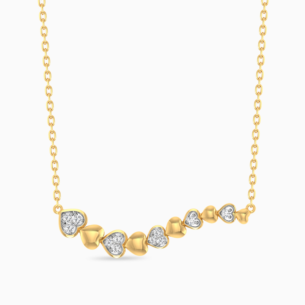 18K Gold Diamond Pendant Necklace