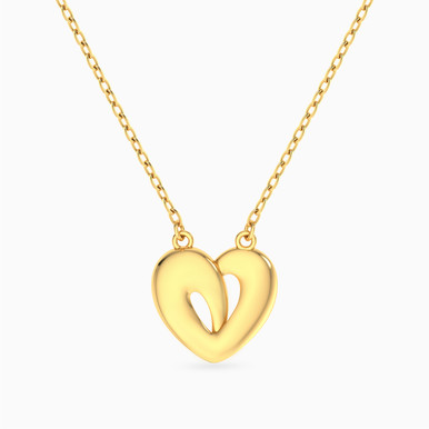 Heart Necklace In 18K Gold - 21046030347 Heart Necklace In 18K Gold - 21046030347