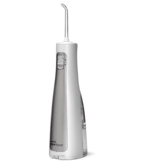 Waterpik Cordless Freedom Pro cordless water flosser. Removes up to 99.9% of plaque from treated areas and is up to 50% more effective for improving gum health vs. string floss.