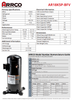 AR18KP-BFV  Copeland Scroll Compressor Remanufactured by Arrco, replaces: Copeland ZR18K5-PFV ZR18KC-PFV ZR18K4-PFV