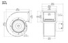 PTDT2 Rectangular Blower, Directly Replaces Dayton 1TDT2, 4C445