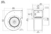 PTDR3 Rectangular Blower, Directly Replaces Dayton 1TDR3, 4C447