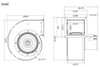 PTDR4 Rectangular Blower, Directly Replaces Dayton 1TDR4, 4C869