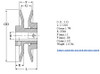 Mvl25X1/2 Light Duty Adjustable Pitch Sheave