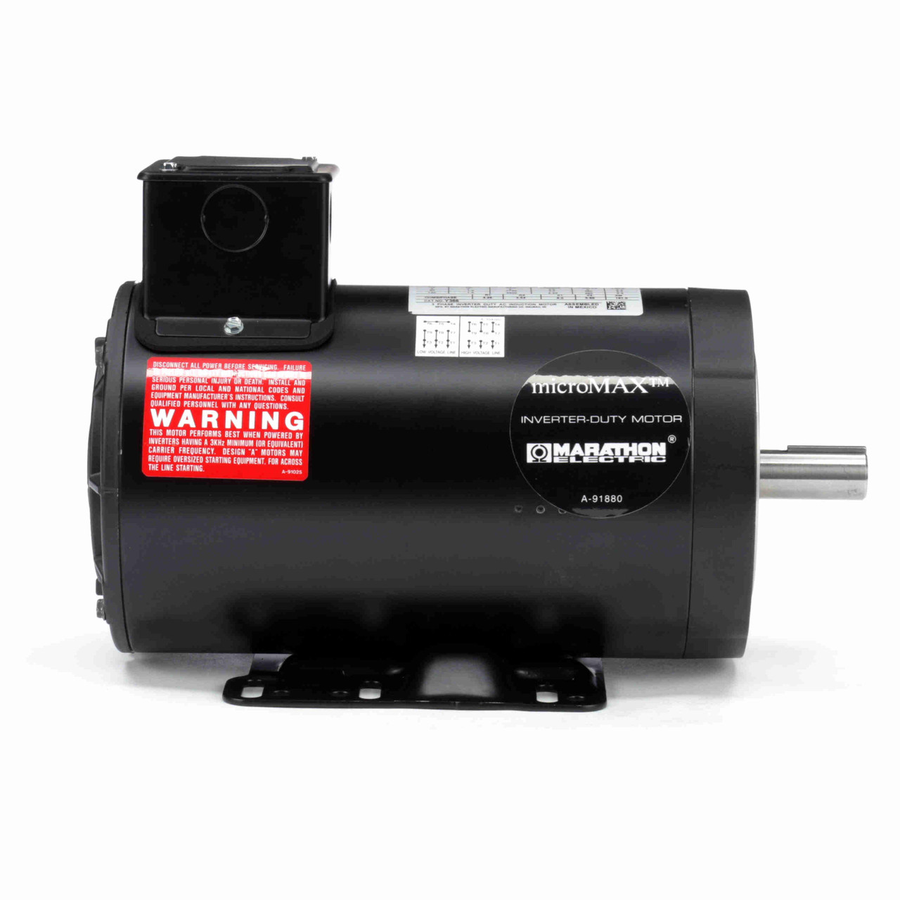 Y366 microMAX AC Inverter Duty Motor 1-1/2 HP