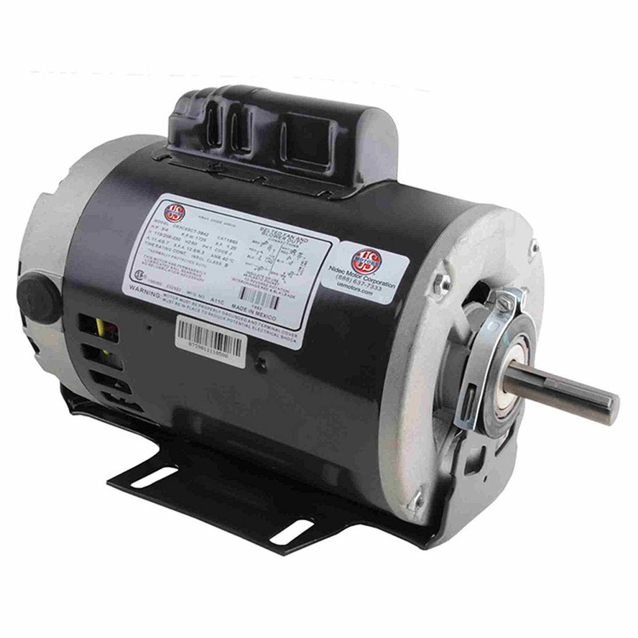 1790 Capacitor Start Belted Fan and Blower ODP, Resilient Base 1/3