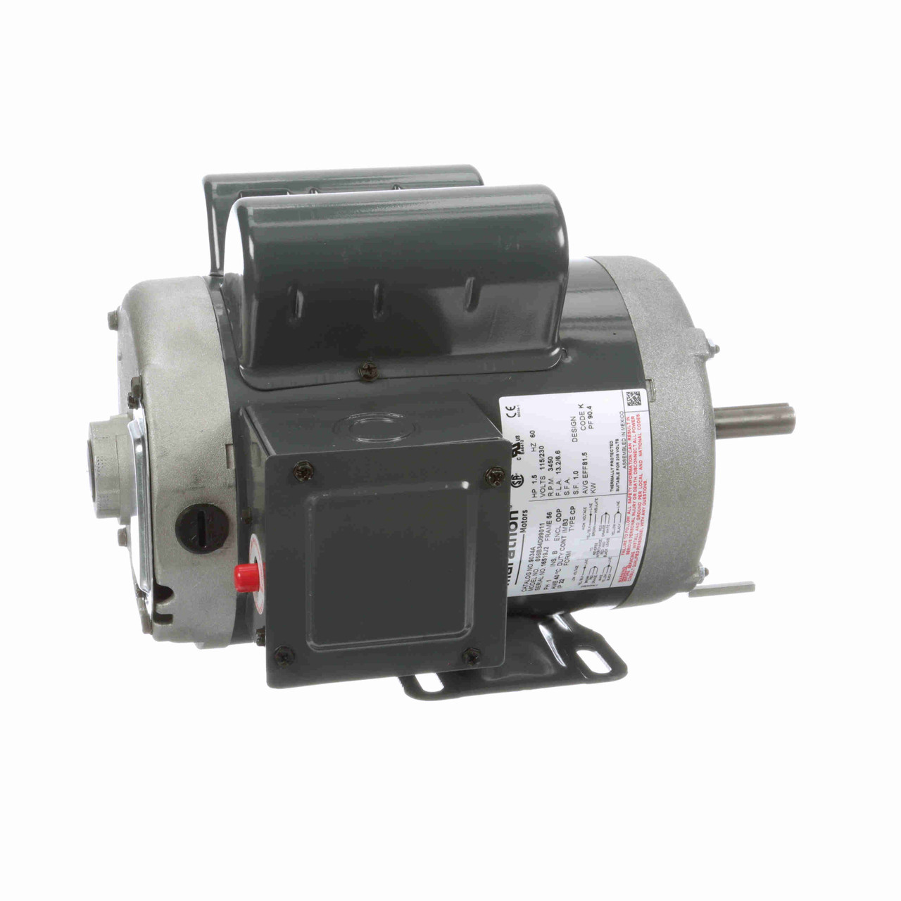 9034 Marathon General Purpose Motor 1-1/2 HP 3600 RPM 56 Frame