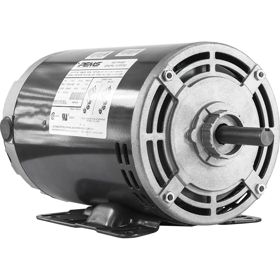 H884LES 1.5 hp 1725 RPM 56H Frame (Rigid Base) 3 Phase 208-230