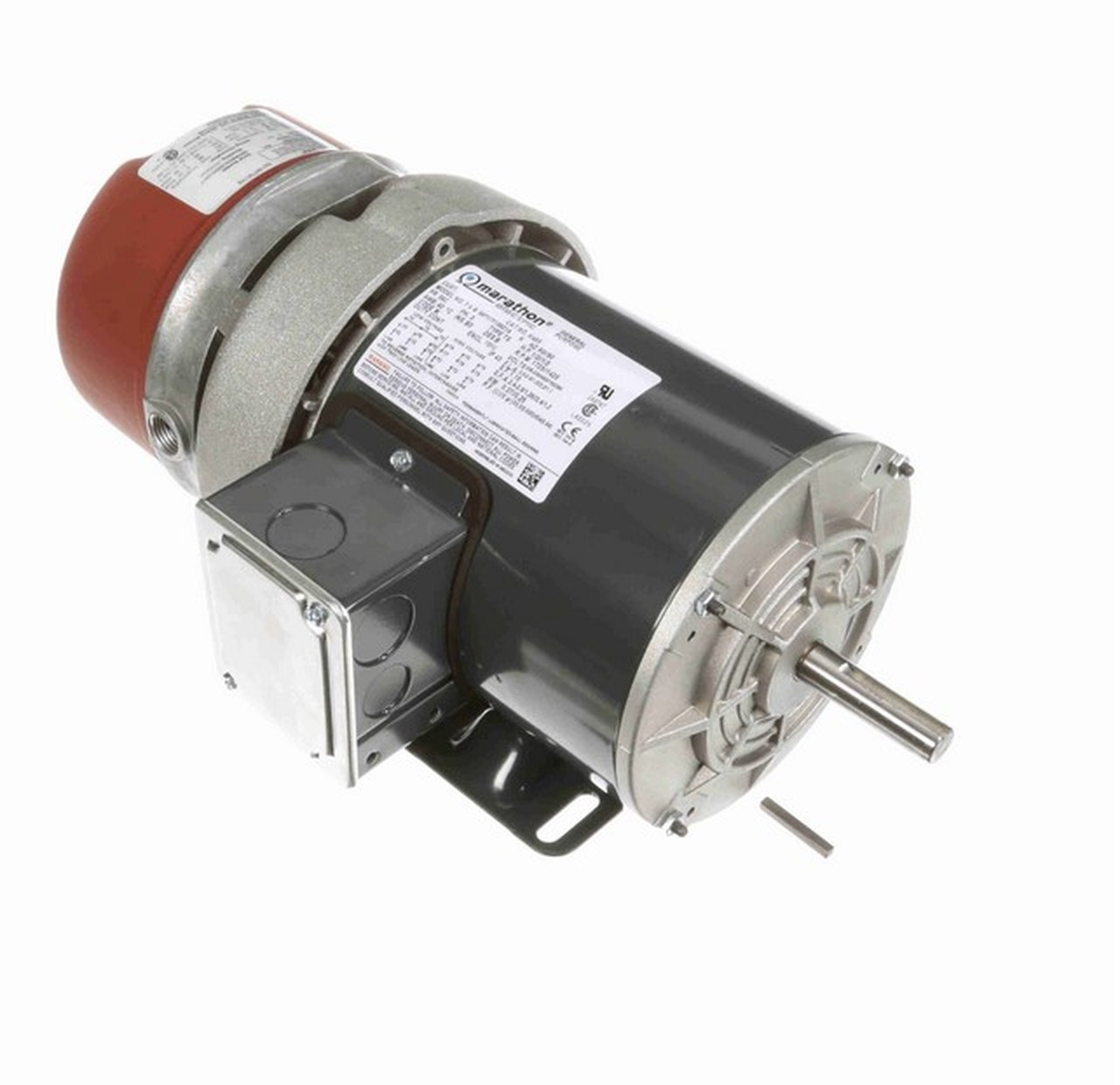 K455 1/2 hp 3 phase 1800 RPM 56C Frame 208-230/460V TEFV Marathon Electric Brake Motor