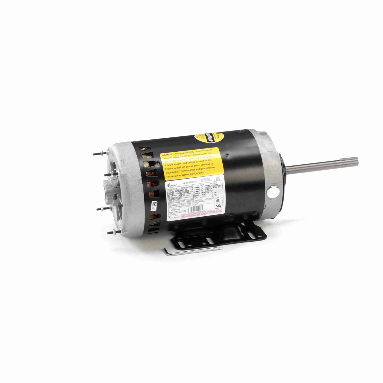 E-UH1053A (opened box) 1 HP 850 RPM JuggerNaut Vertical Condenser Fan Electric Motor 460/208-230V