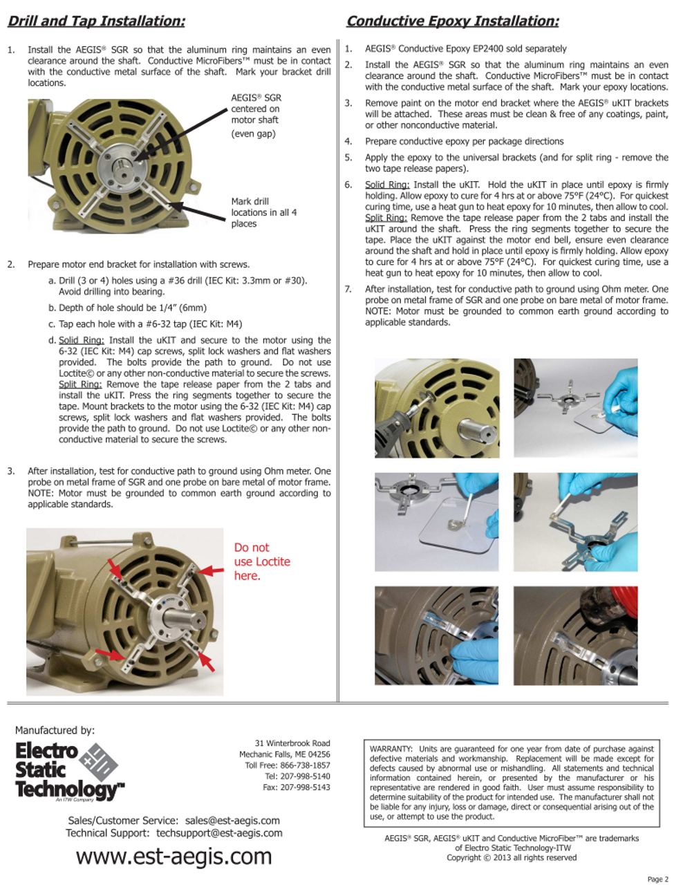 SGR-0.625-UKIT,  AEGIS Bearing Protection Ring 5/8" (56 Frame) Shaft Diameter  