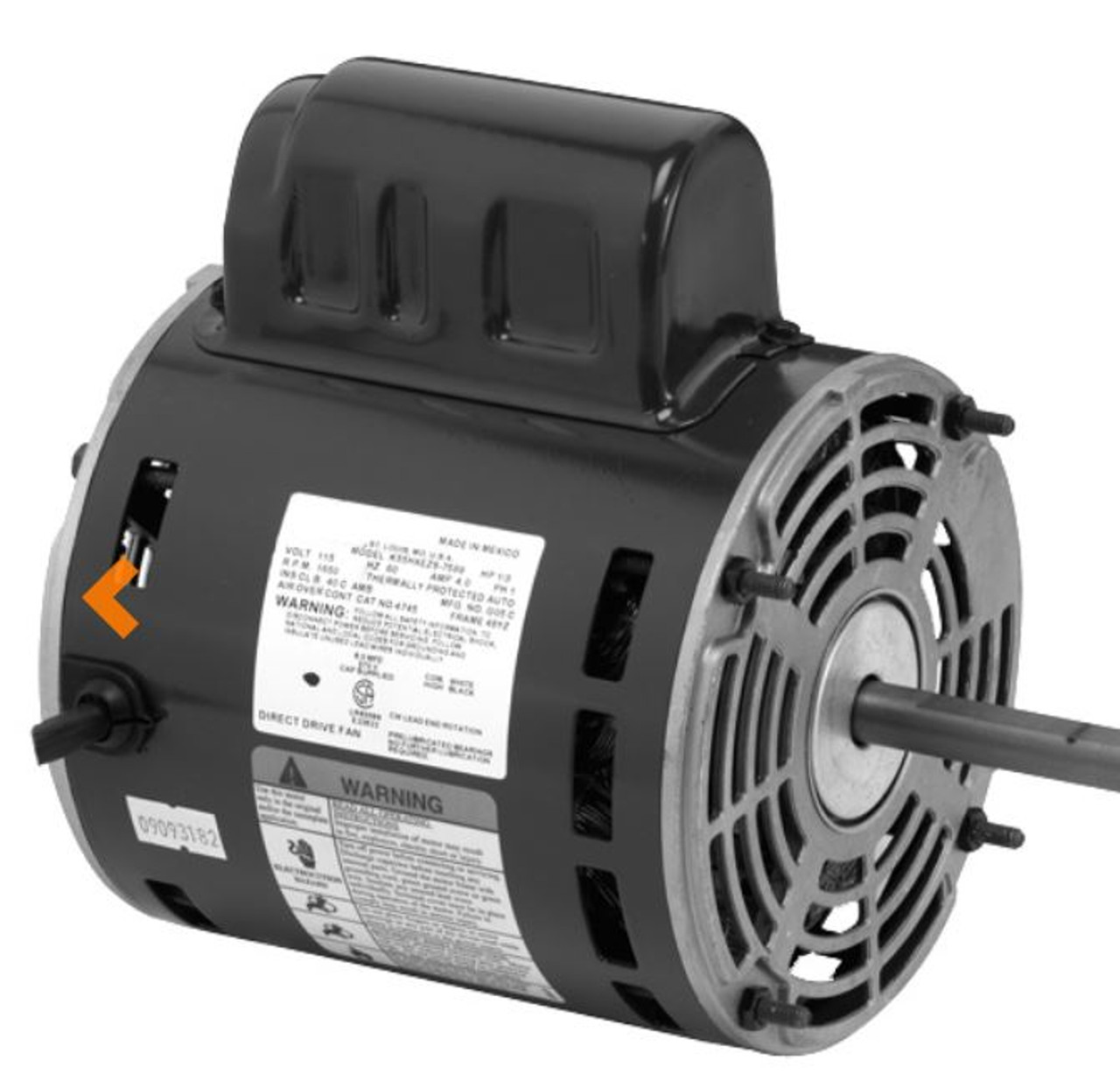 1357 US-Nidec Direct Drive Blower Motor 1/8 HP