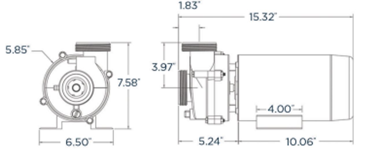 VKO10TS 1 HP,  2  Speed  Pool Pump by Genesis Pump Co.