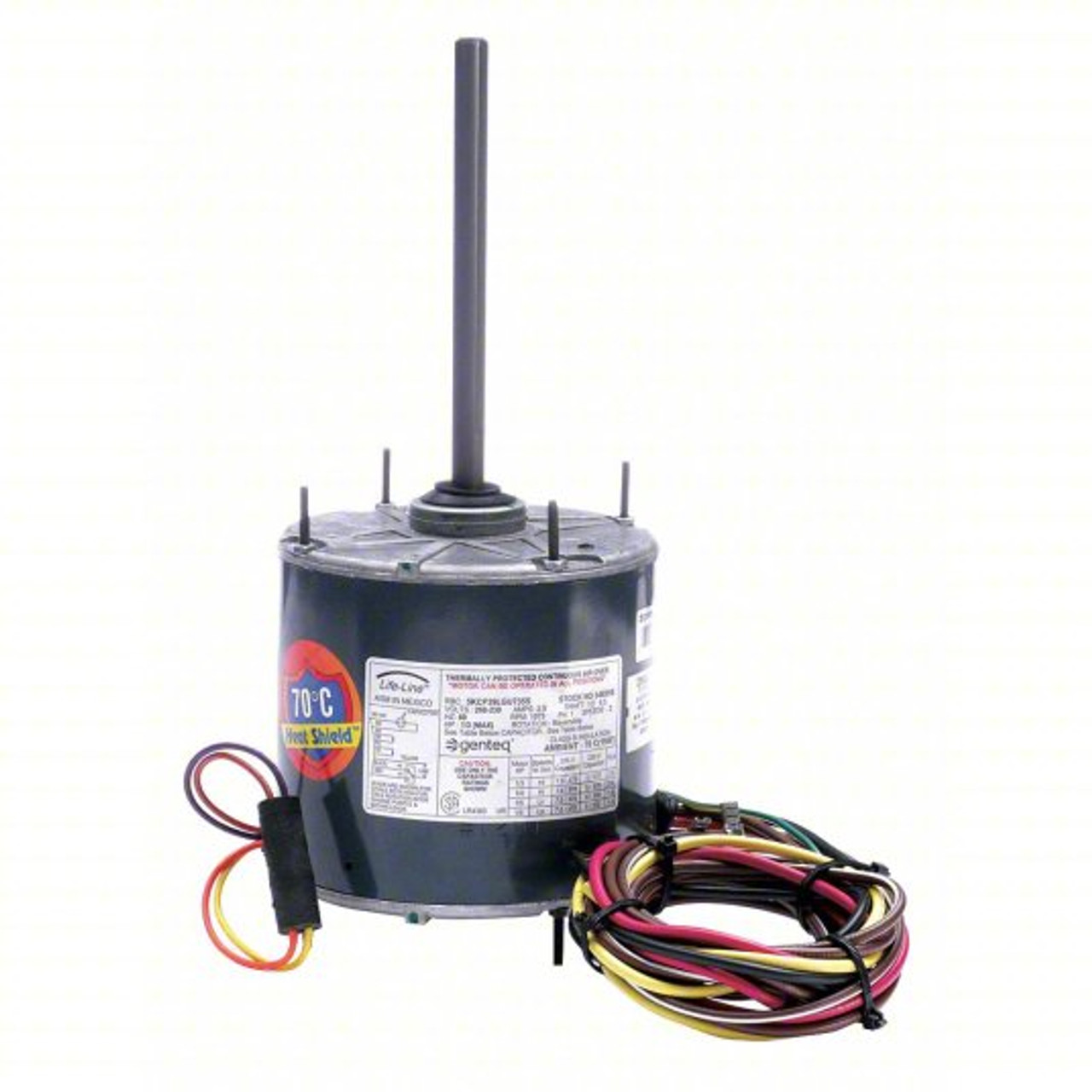 3469HS Genteq 1/3-1/6 hp 825 RPM, 2-Speed, 208-230V, 70 C Condenser Motor