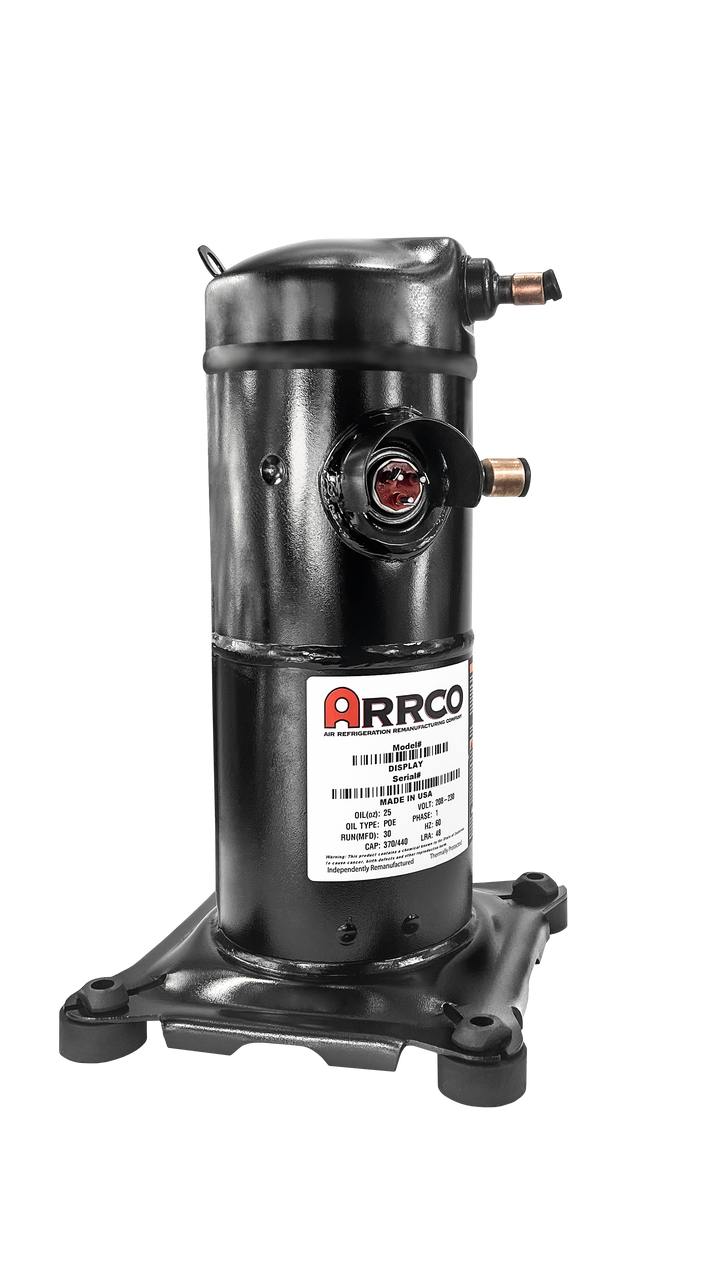 AR26KP-BFV  Copeland Scroll Compressor Remanufactured by Arrco, replaces: Copeland ZR26K3-PFV ZR26KC-PFV ZR25K5E-PFV