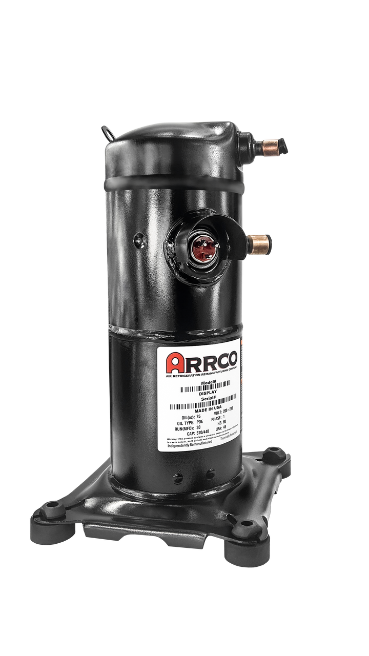 AR57KP-BFV  Copeland Scroll Compressor Remanufactured by Arrco, replaces: Copeland ZR57K3-PFV ZR57KC-PFV ZR57K3E-PFV