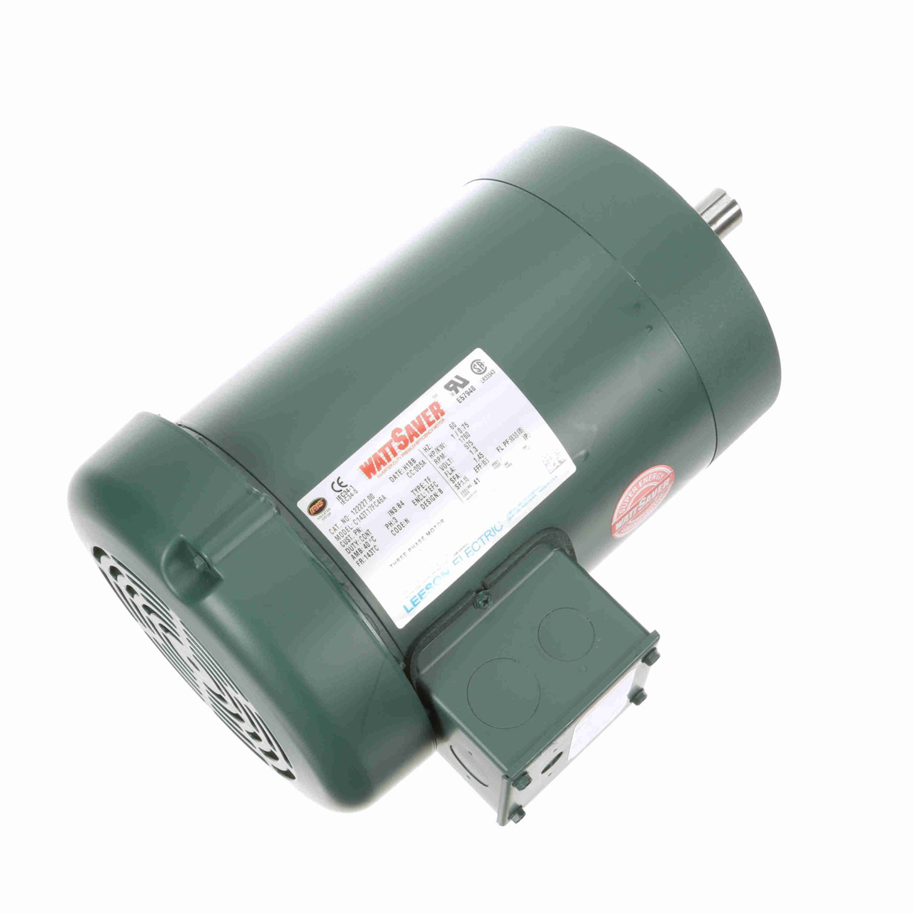 122227.00 Leeson Special Voltage Motor 1 HP 1800 RPM 143TC Frame