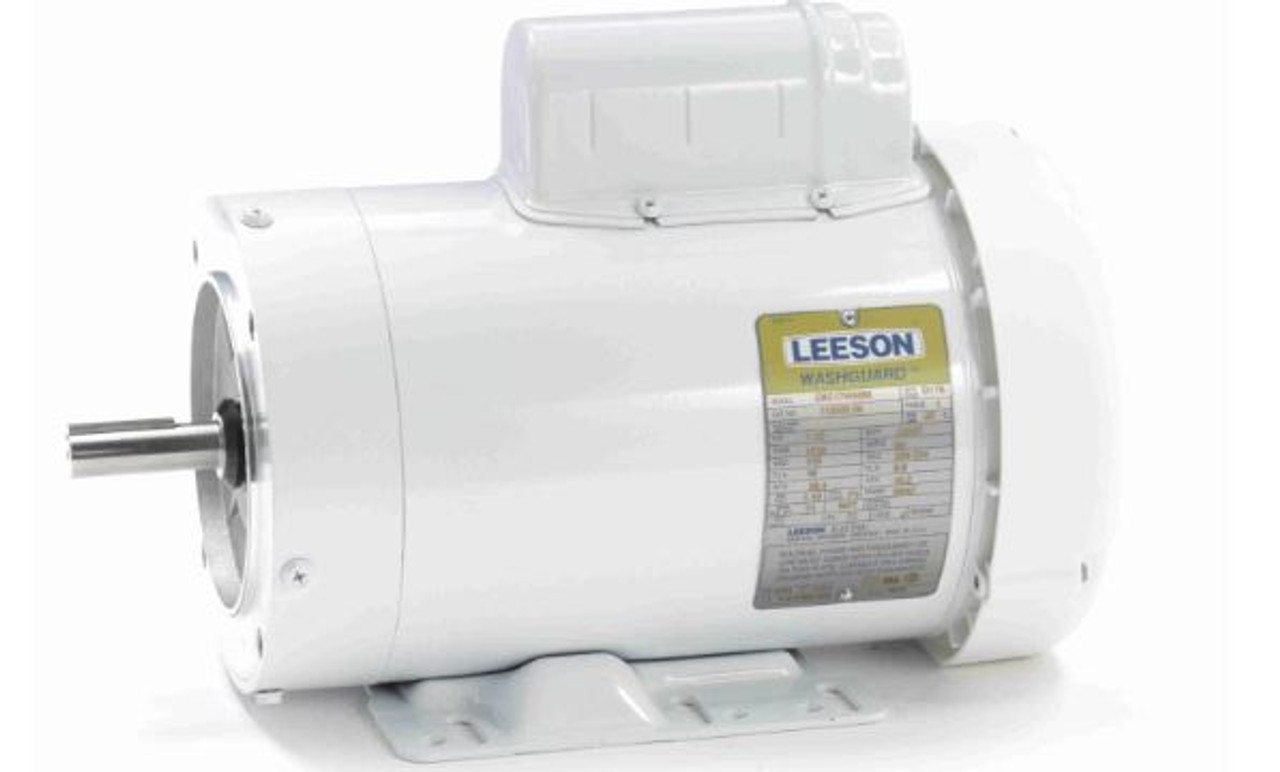 113300.00 LEESON WHITE DUCK GENERAL PURPOSE MOTOR 1.50 HP 1800 RPM 56HC FRAME