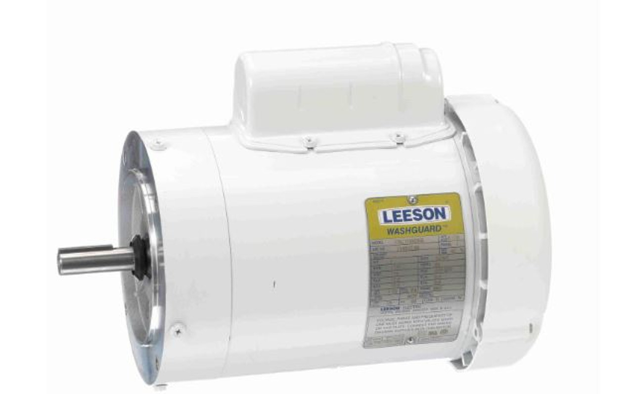 114317.00 LEESON WHITE DUCK GENERAL PURPOSE MOTOR 1 HP 1800 RPM 56C FRAME