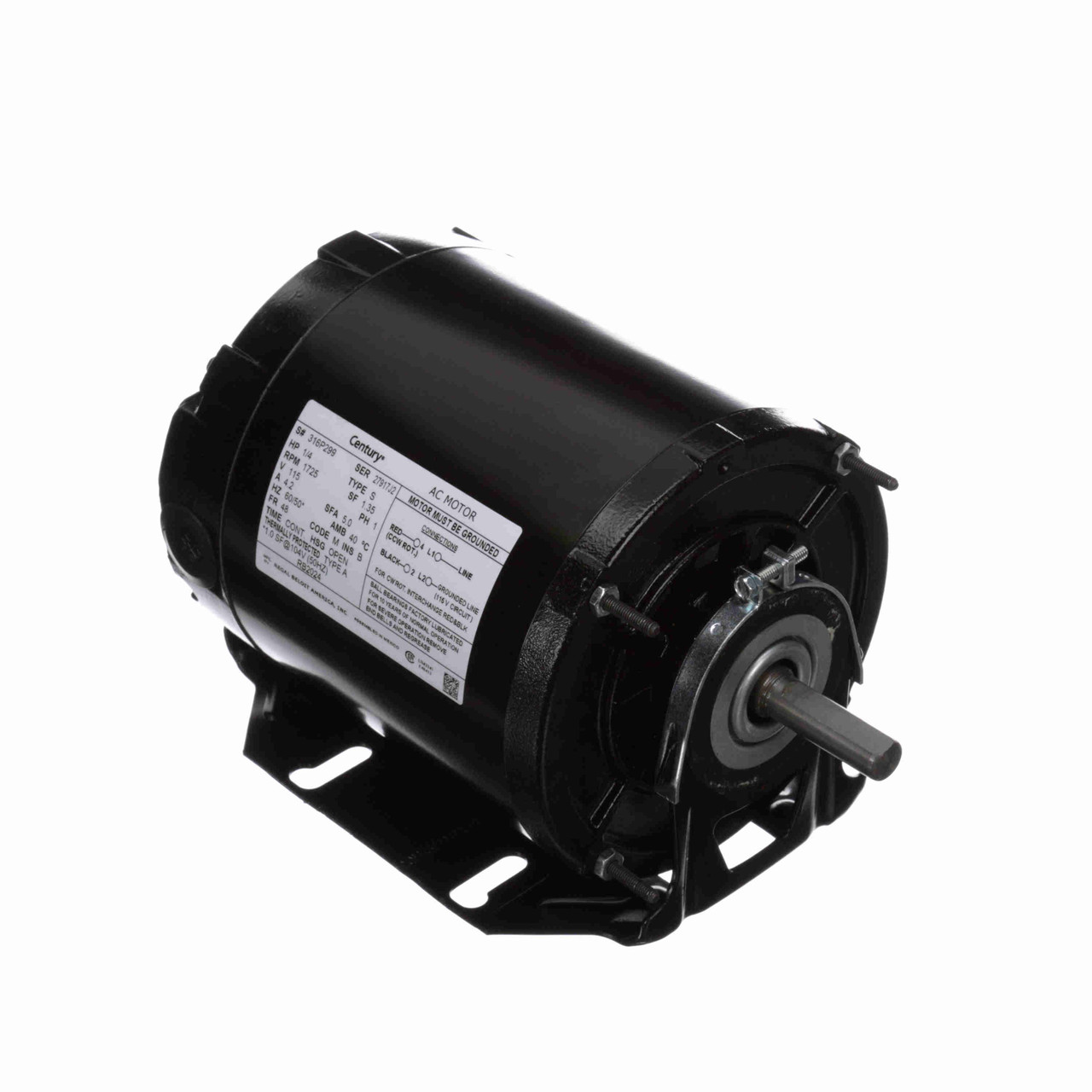 E-RB2024 Split Phase Resilient Base Motor 1/4 HP