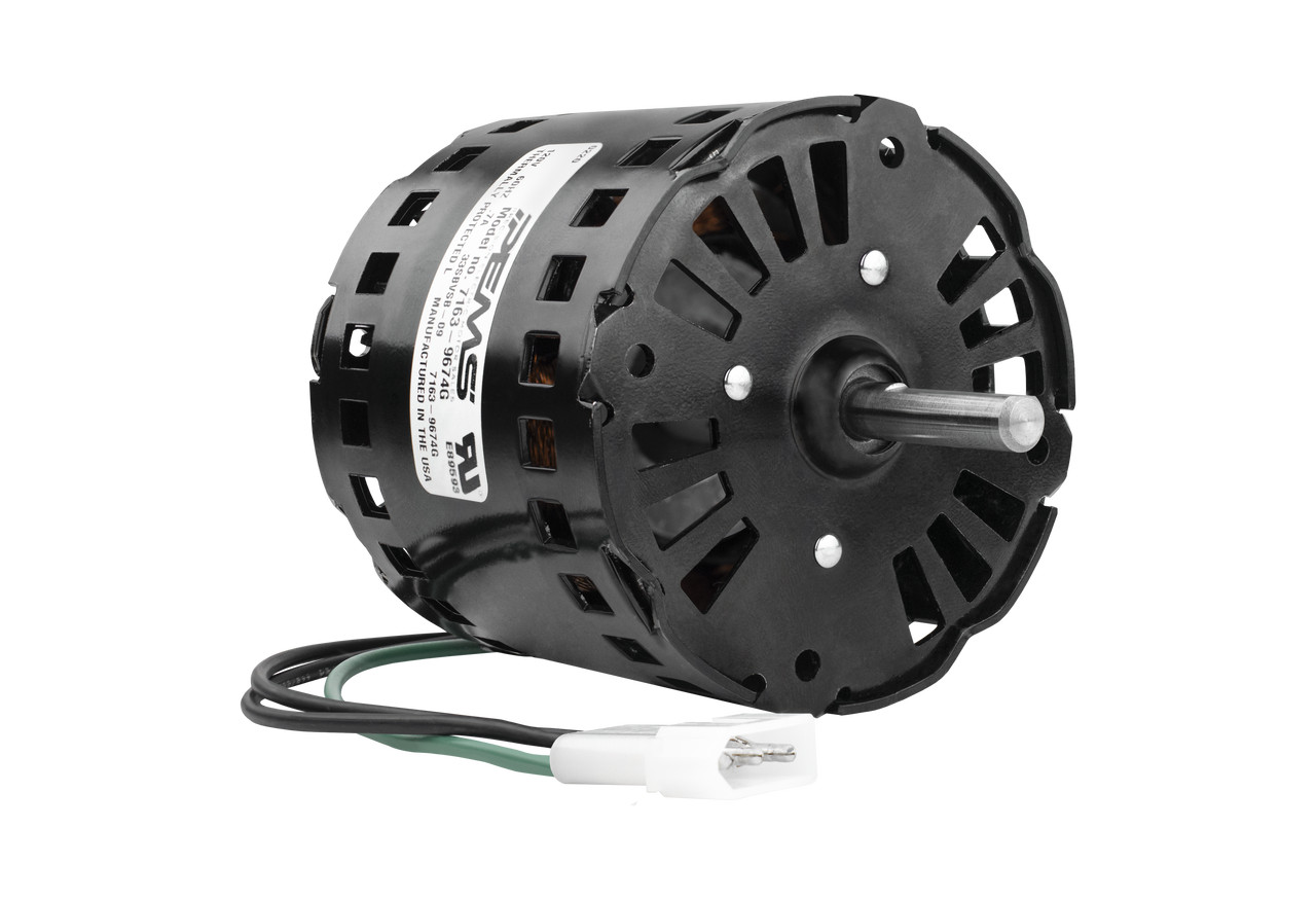 E-7163-9674G (OPENED BOX) 3.3" Diameter Qmark Marley Replacement Electric Motor 1350 RPM; .7 amps, 120Volt