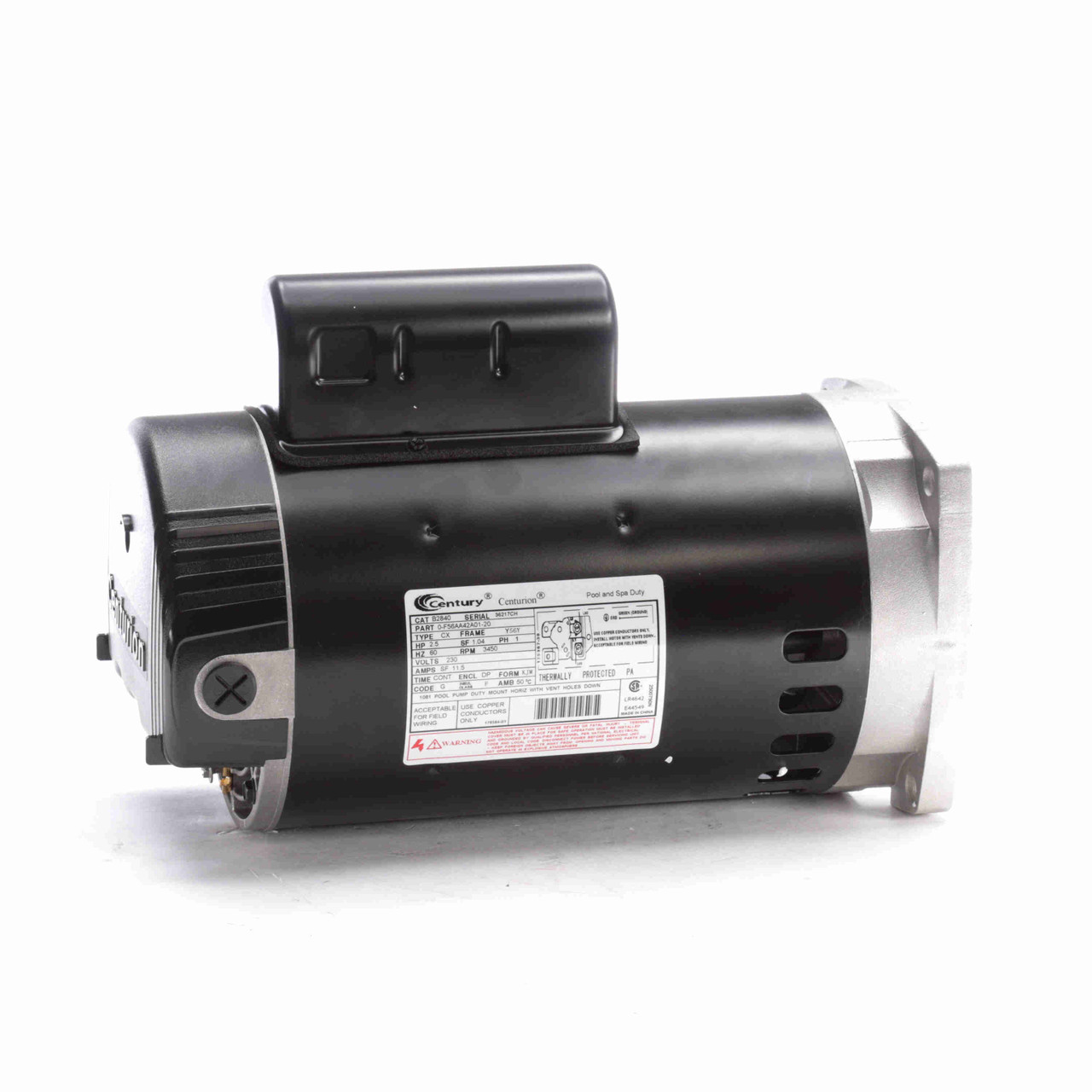 E-UB2841 OPEN BOX Century Pool Pump Motor 1 HP 3600 RPM Y56Y Frame