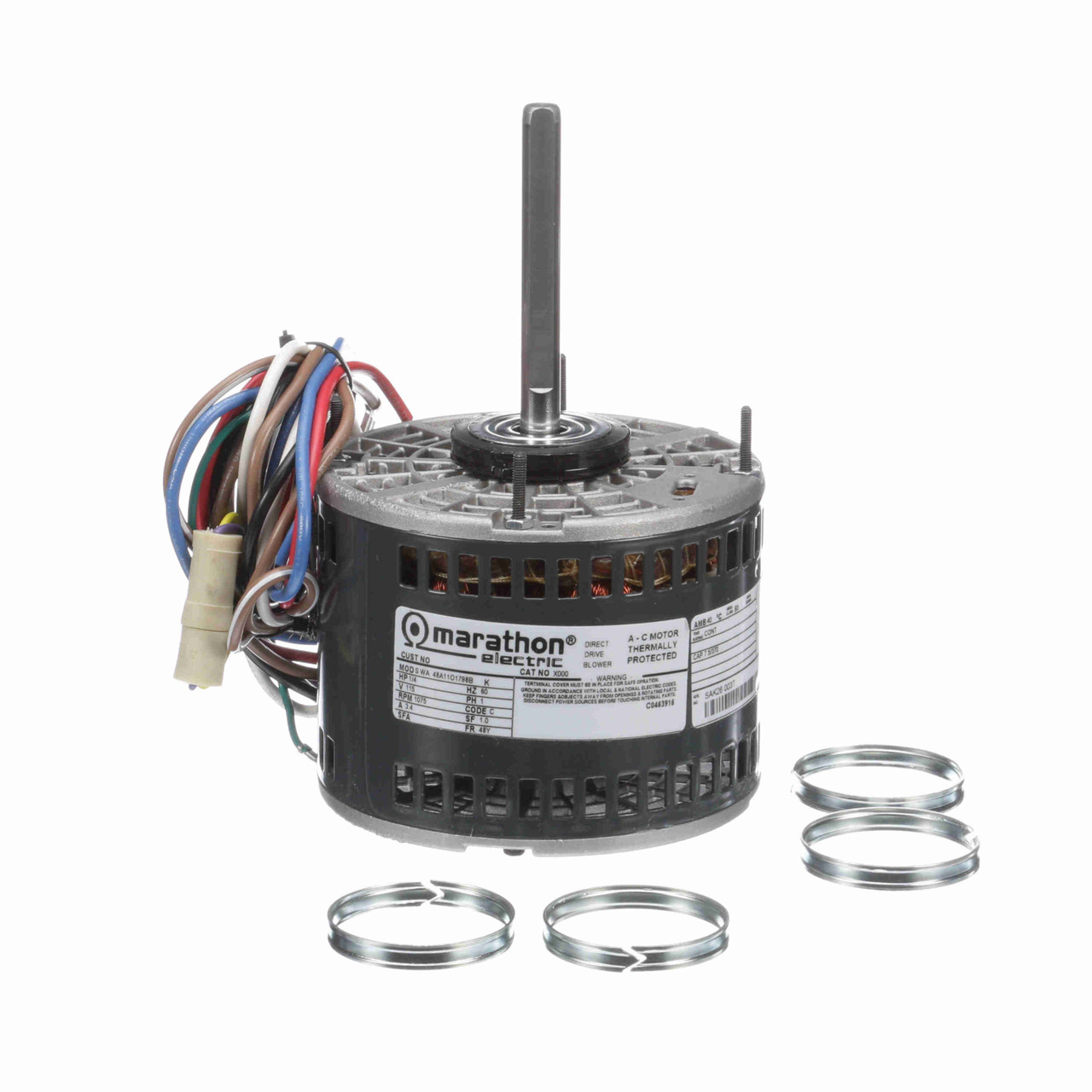 X000 Marathon Fan And Blower Motor 1/4 HP 1200 RPM 48Y Frame