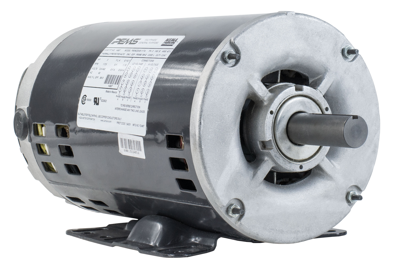 H887 PEMS GENERAL PURPOSE MOTOR 3 HP 1800 RPM 3Ph., 56HZ Frame