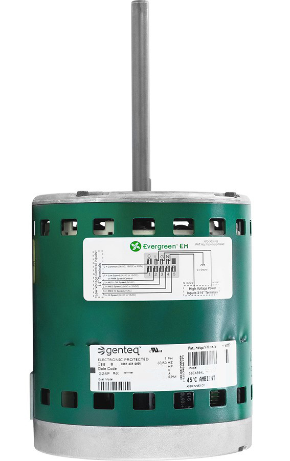 6205X GENTEQ EVERGREENÂ® EM FAN AND BLOWER MOTOR, 1/2 HP, 1 PH, 60 HZ,