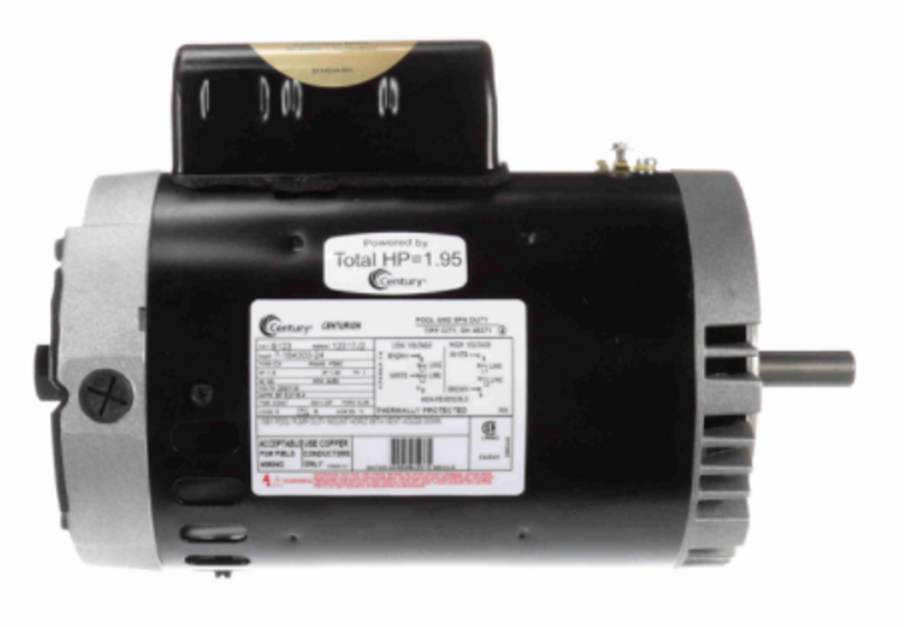 E-B123 CENTURY POOL PUMP MOTOR 1.5 HP 3600 RPM P56C FRAME