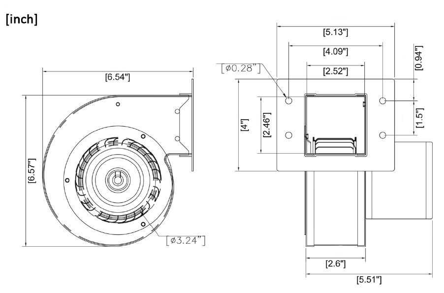 E-1TDP5, 4C442 Dayton Direct Replacement Blower