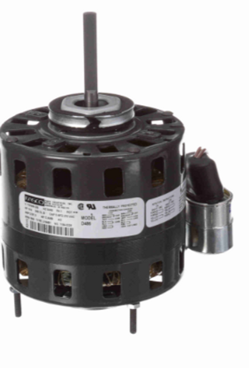 D486 5.0 Diameter Refrigeration Fan Motor 1/10 HP