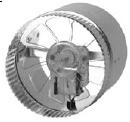 T9-DB12R, 12 in. Round In line Vent duct Booster.